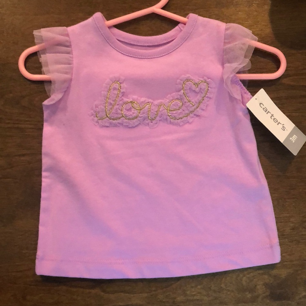 Carters purple tulle shirt